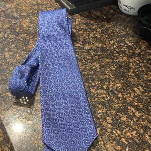 Hugo Boss Blue Patterned Men's Tie